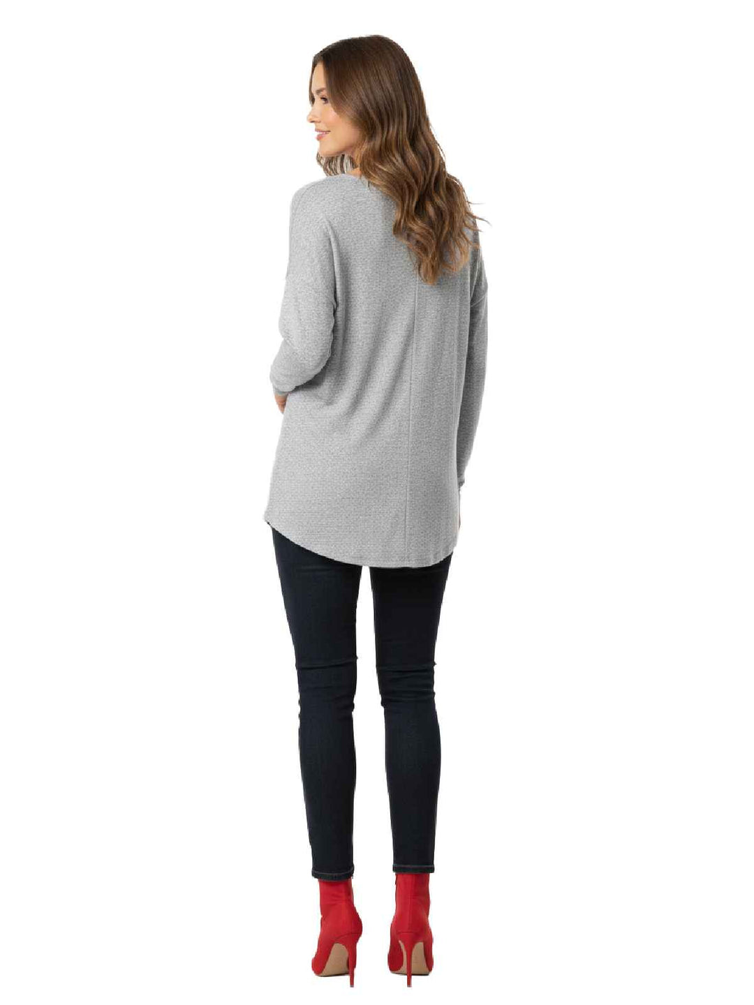 A New Day Gray Top