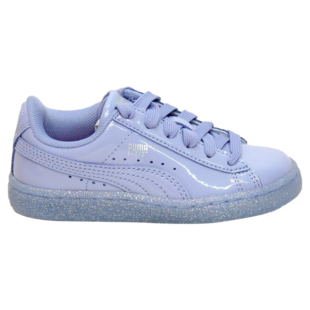 Puma Basket Ptnt Iced Glitter Toddlers Style : 362467