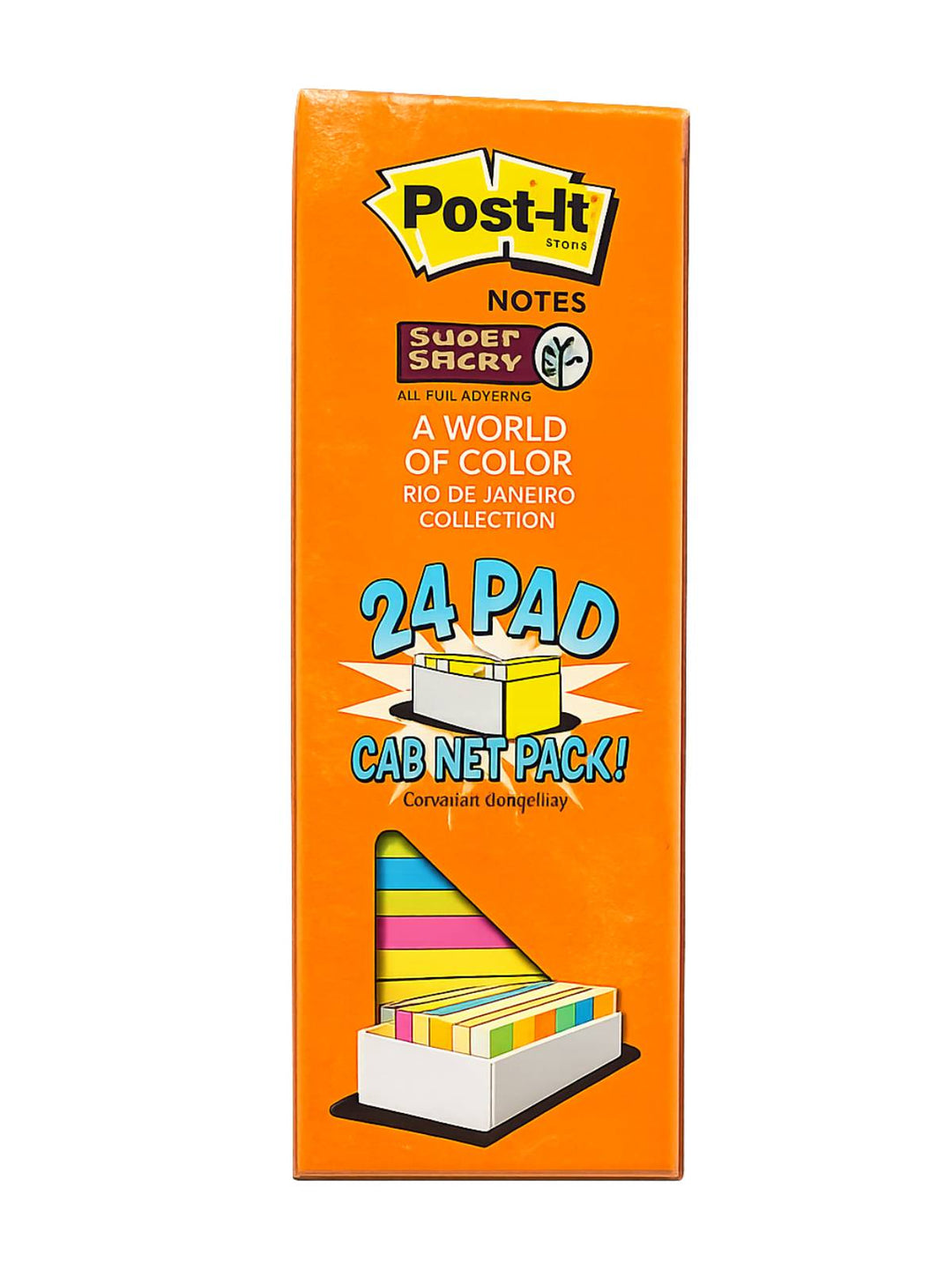 Post-it Rio de Janeiro Collection Super Sticky Notes Cabinet Pack