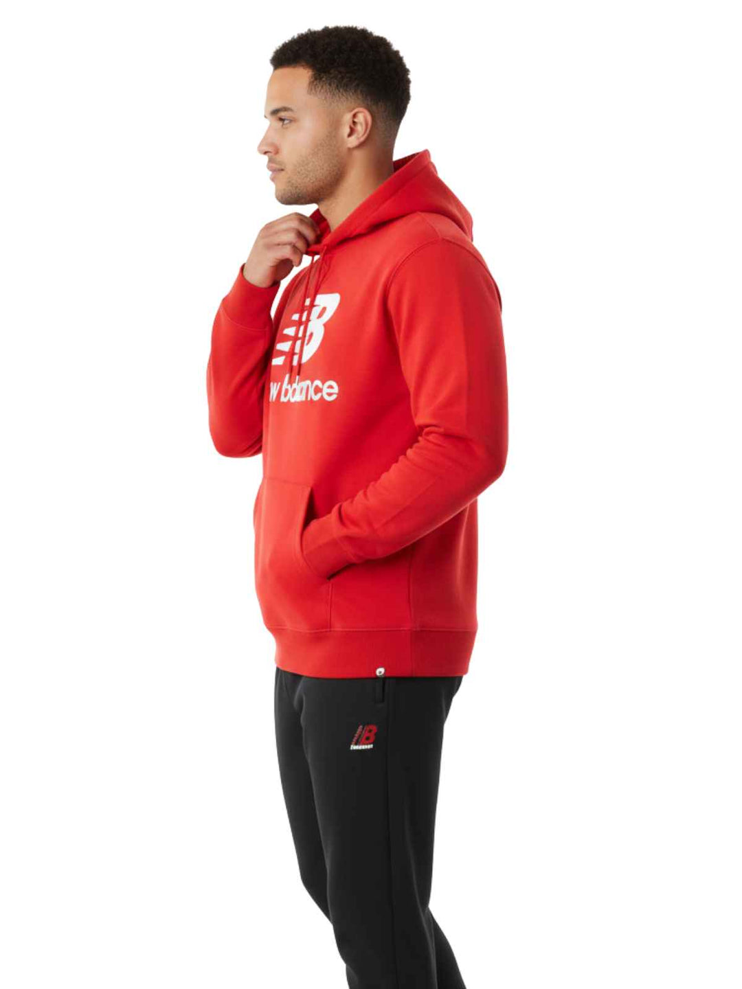New Balance Essential St Logo Po Hoodie Mens Style : Mt03558