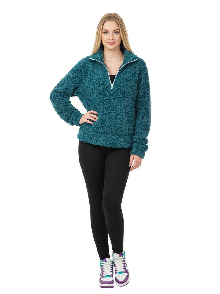 A New Day Teal Fleece Pullover