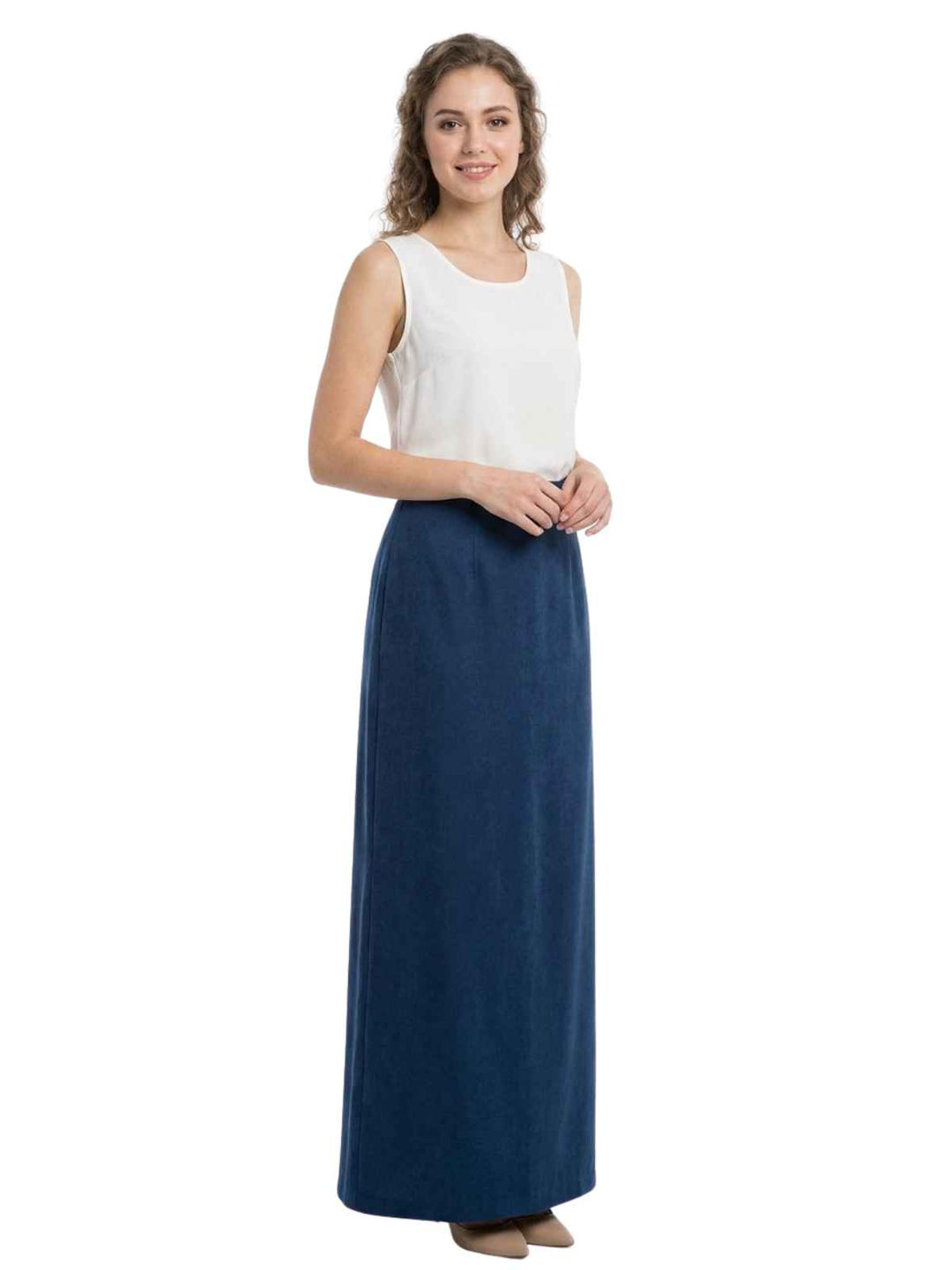 Long Blue Skirt