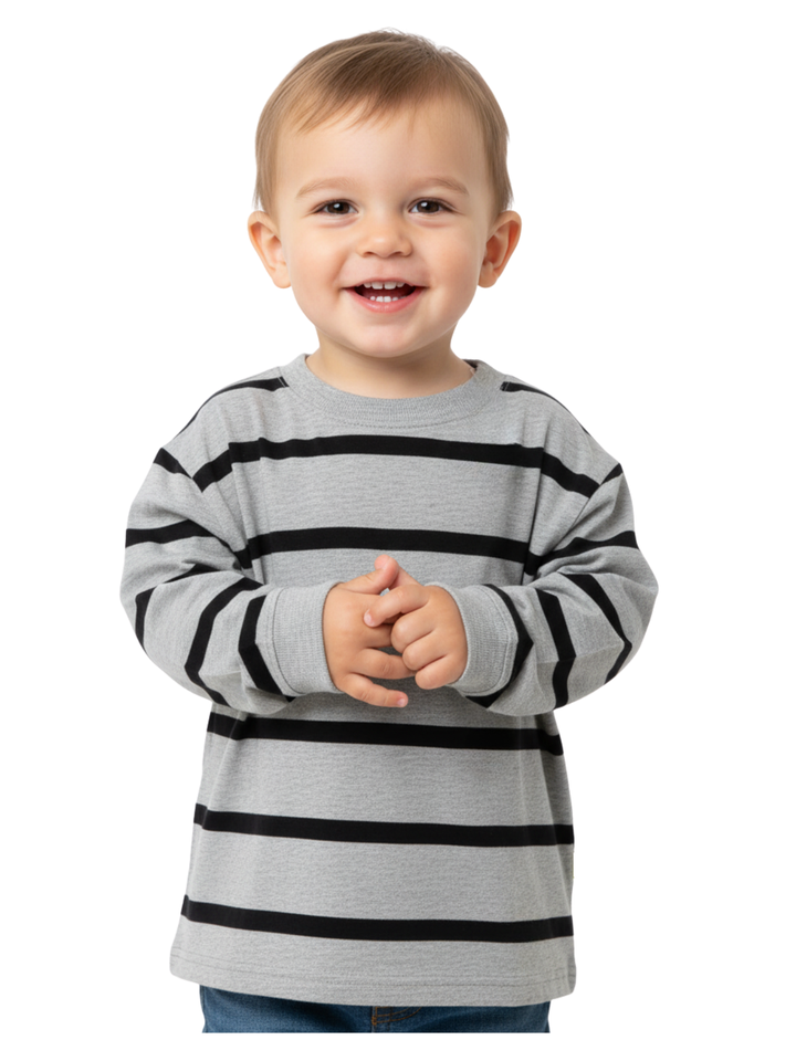 Cat & Jack Boy's Striped Long Sleeve T-Shirt