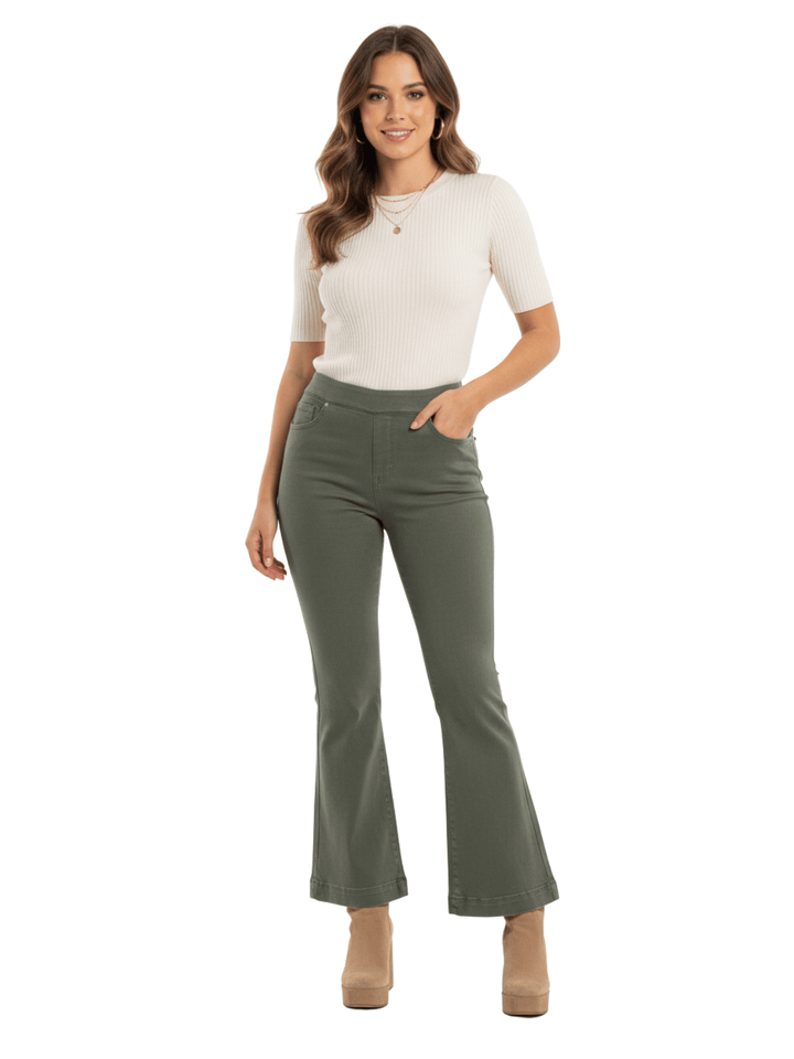 CJ Banks Women's Pull On Flare Leg Pants