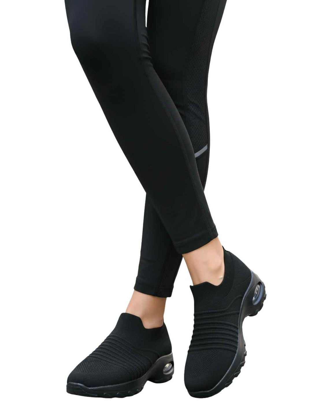 G WEST WOMENS KNIT  SLIP ON SHOES