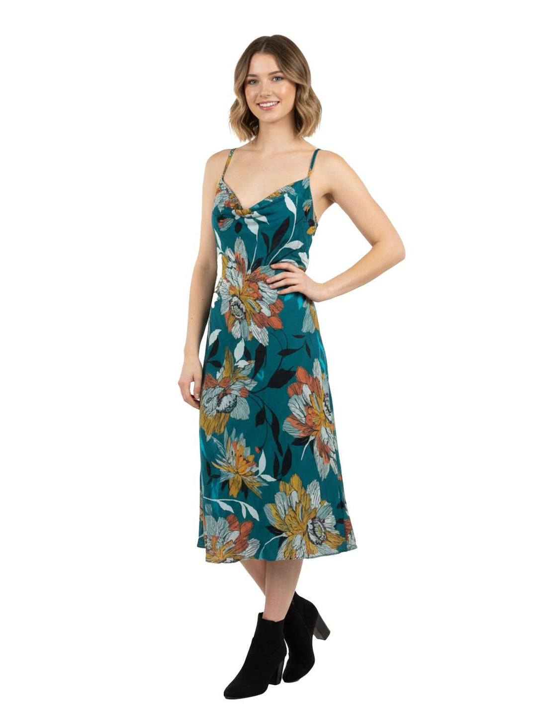 Tommy Bahama Green Floral Midi Dress