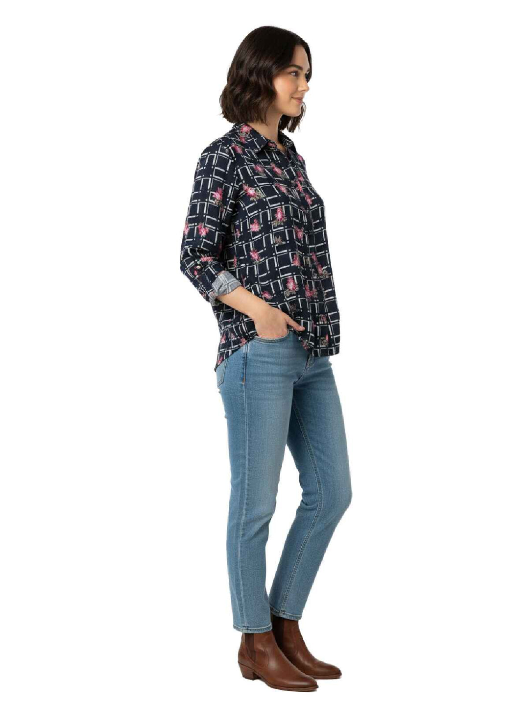 Charter Club Women's Long Sleeve Cotton Blouse