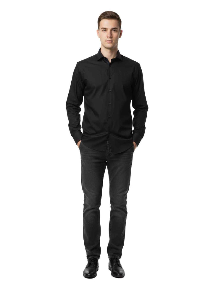 Alfani Men's Dress Shirt, Size M, Black