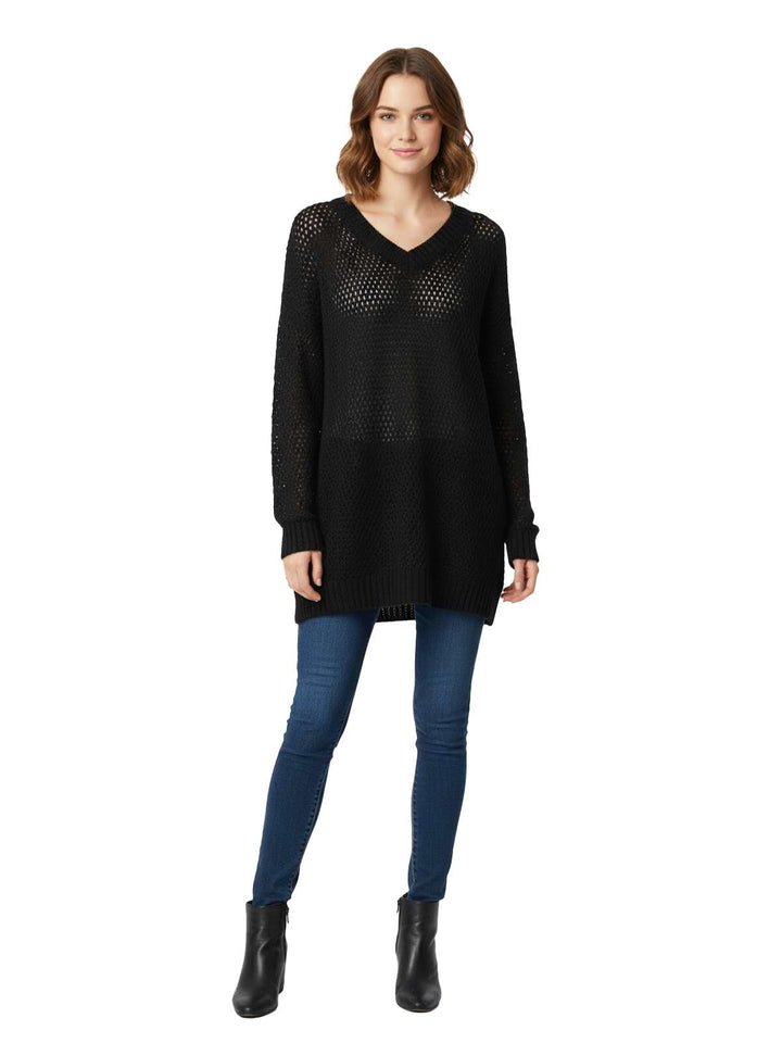 Universal Thread Black Cotton Blend Dress