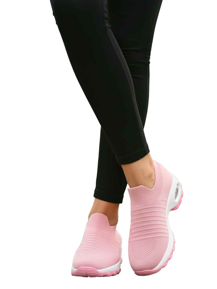 G WEST WOMENS KNIT  SLIP ON SHOES