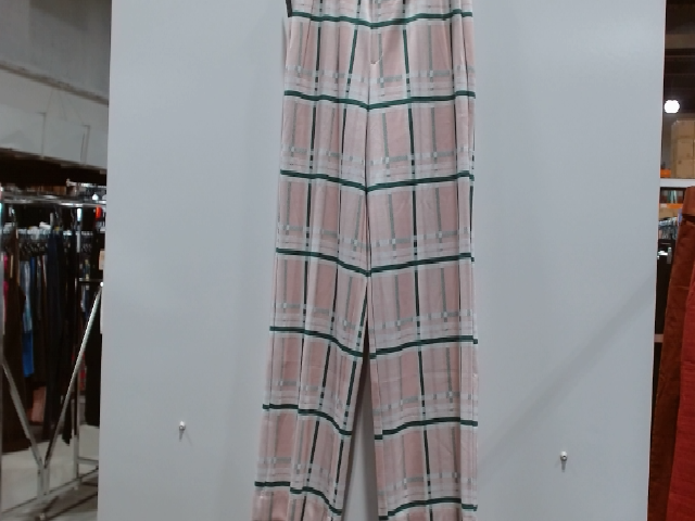 INC International Concepts Women's Plaid Wide Leg Pants
