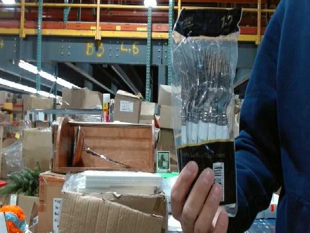 Artaste 51642 Rain 18/10 Stainless Steel Dinner Forks with White Handle, Set of 12