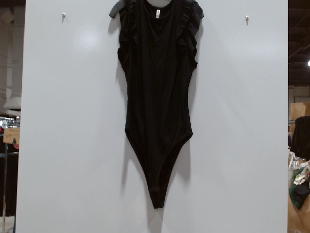Black Ruffle Bodysuit