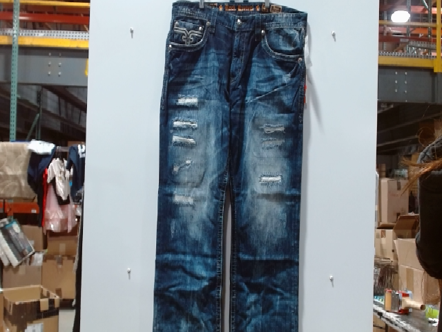 Rock Revival Men's Distressed Straight Leg Jeans