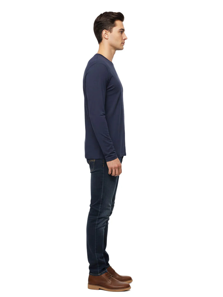 Navy Long Sleeve Top