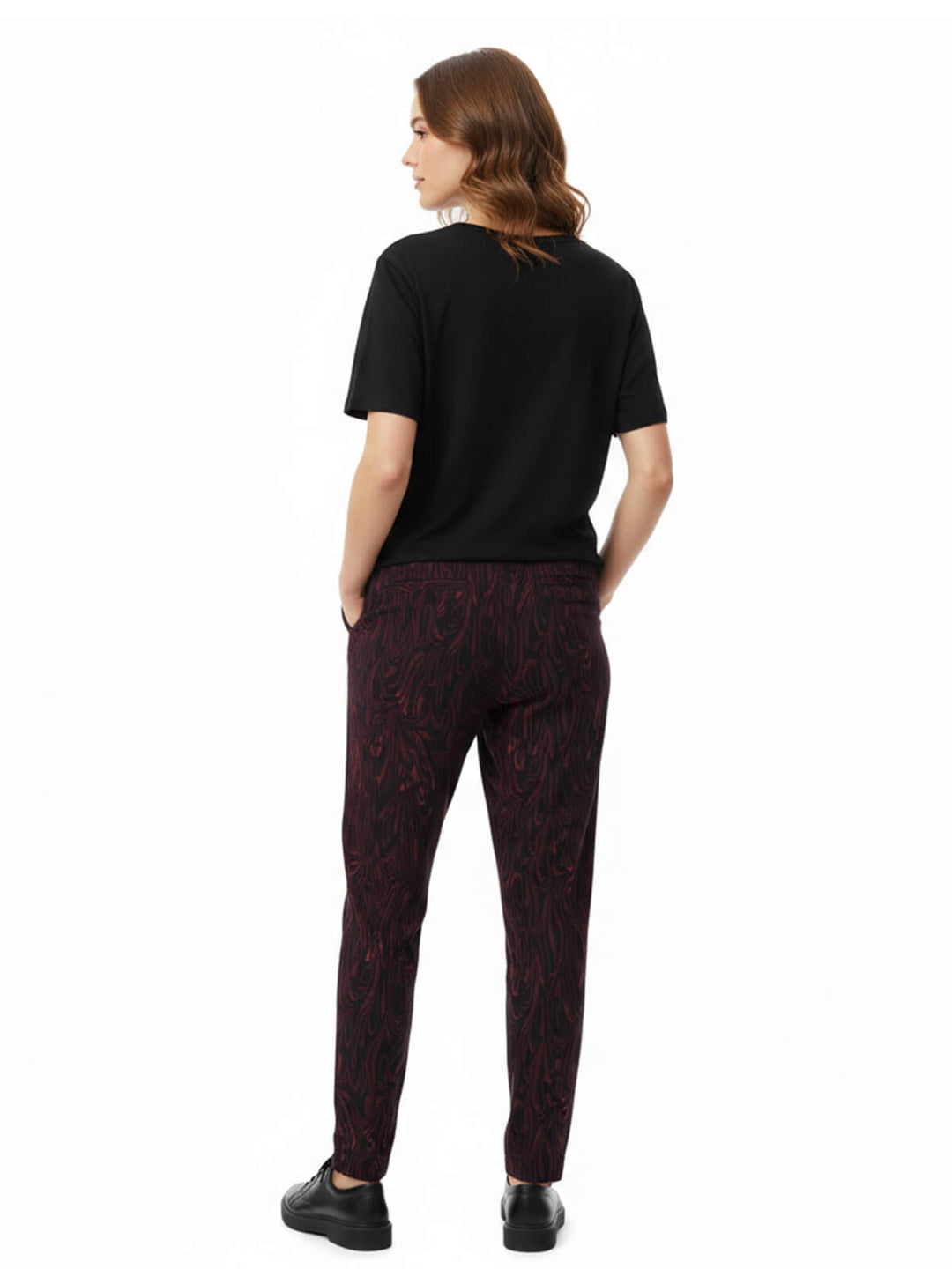 Printed Purple Pants