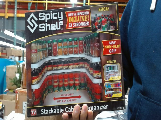 Spicy Shelf Stackable Cabinet Organizer