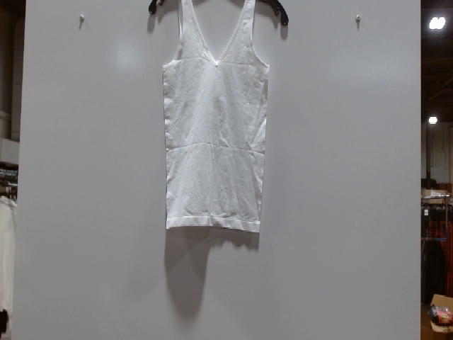 White V-Neck Activewear Tank Top