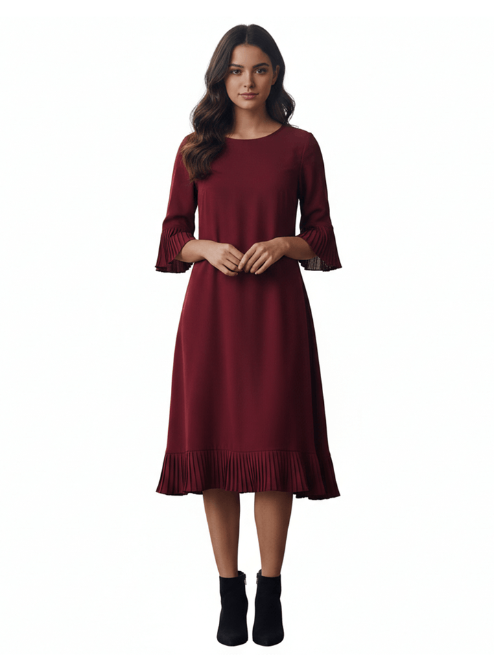 MOORE Red Polyester Dress
