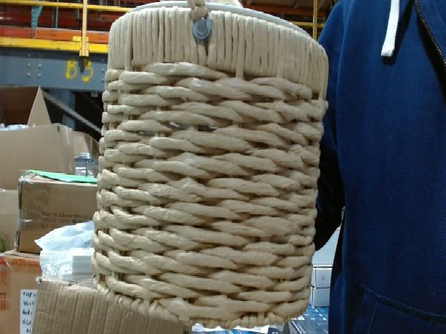 Beige Wicker Basket