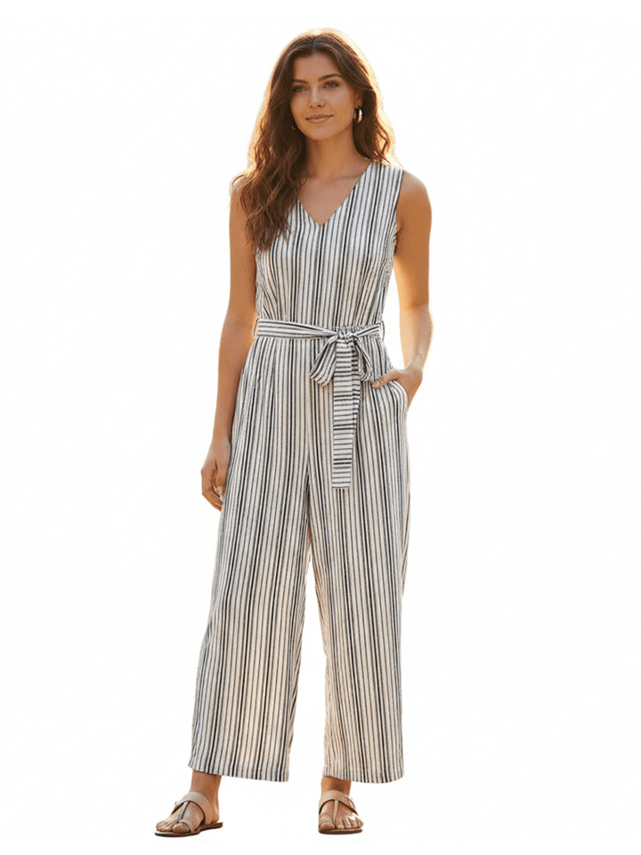 Striped Sleeveless Dress