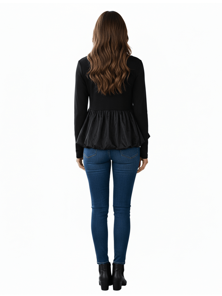 Wild Fable Women's Peplum Long Sleeve Blouse