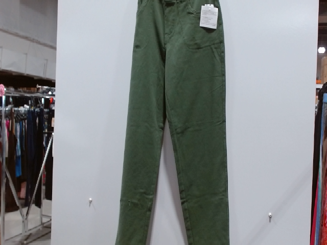 Olive Green Pull-On Pants