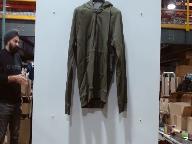 Green Cotton Activewear Hoodie