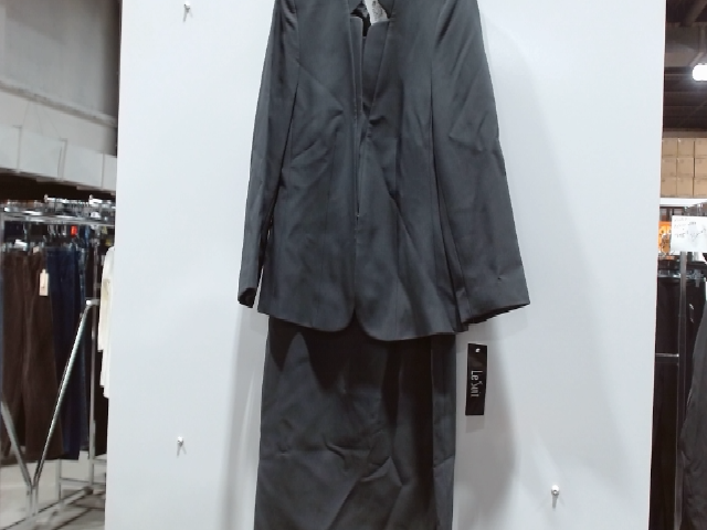 Le Suit Gray Skirt Suit