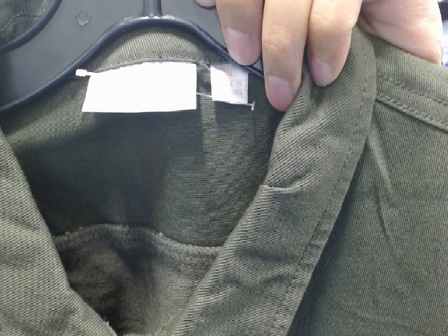 Olive Green Cotton Blend Top
