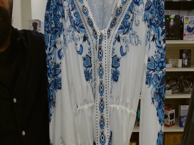 Printed Long Sleeve Dress