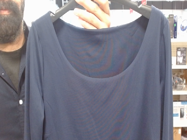 Navy Blue Long Sleeved Top