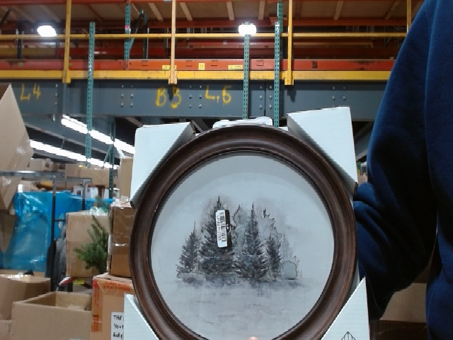 Studio Décor Oval Rustic Brown Wood Photo Frame 10 in