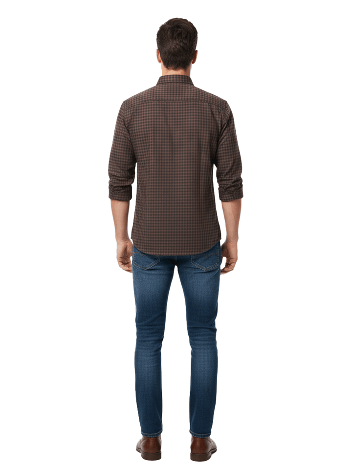 Brown Long Sleeve Shirt