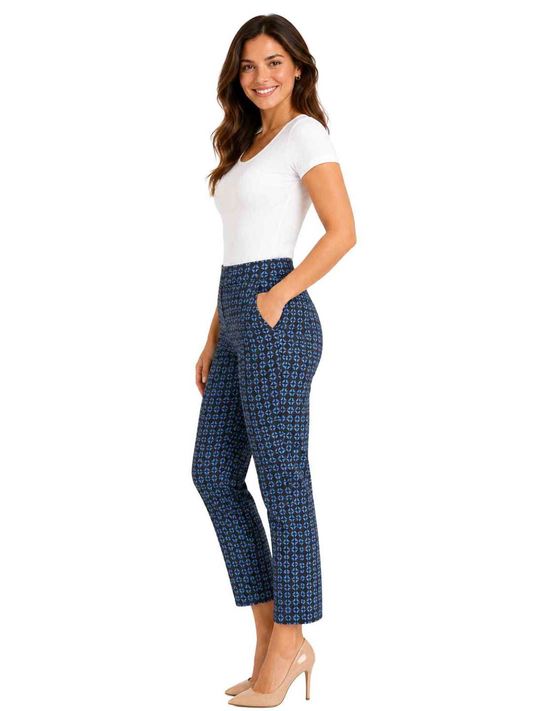 Susan Graver Weekend Patterned Pants