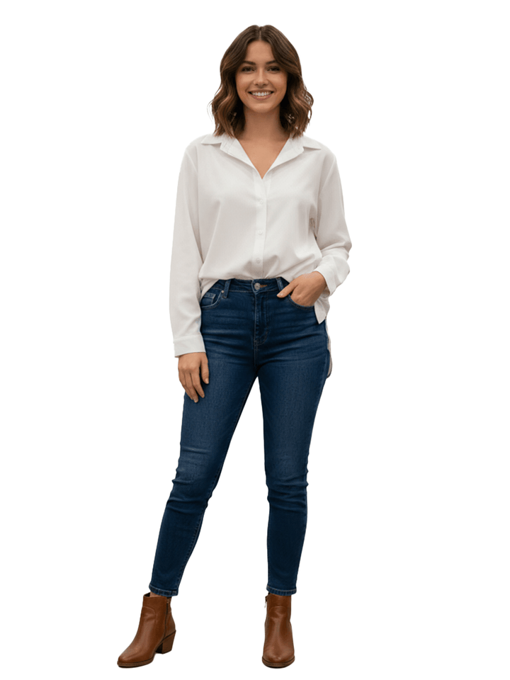 White Long Sleeve Blouse