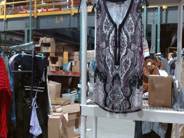 Worthington Sleeveless Paisley Blouse