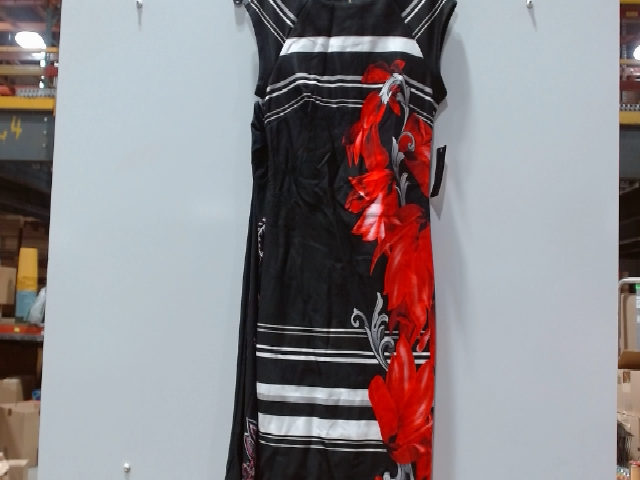 Taylor Satin Floral Print Sleeveless Midi Dress