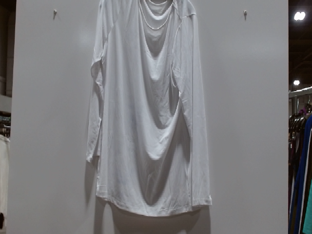 White Long Sleeve Polyester Shirt