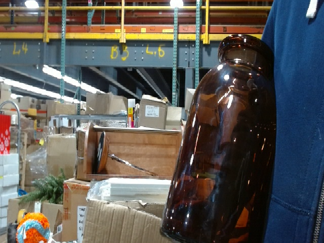 Vintage Brown Glass Bottle