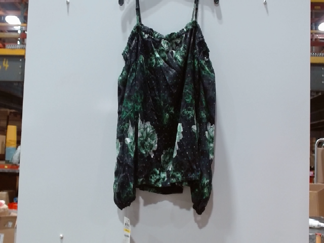 INC International Concepts Women's Smocked Floral-Print Off-The-Shoulder Top