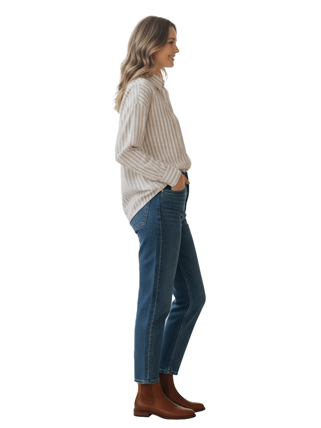 Striped Cotton Blouse