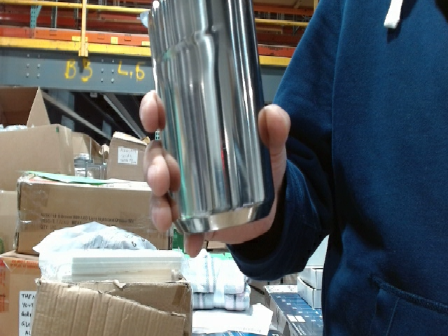 Silver Metal Container