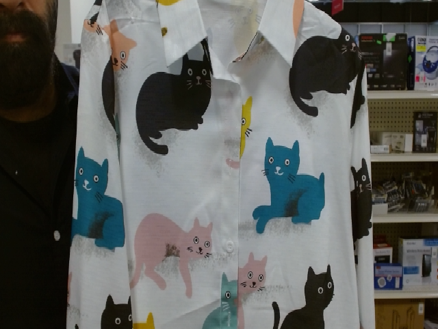 Cat Pattern Blouse