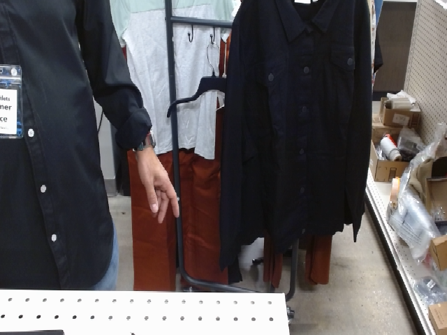 Black Button-Down Shirt