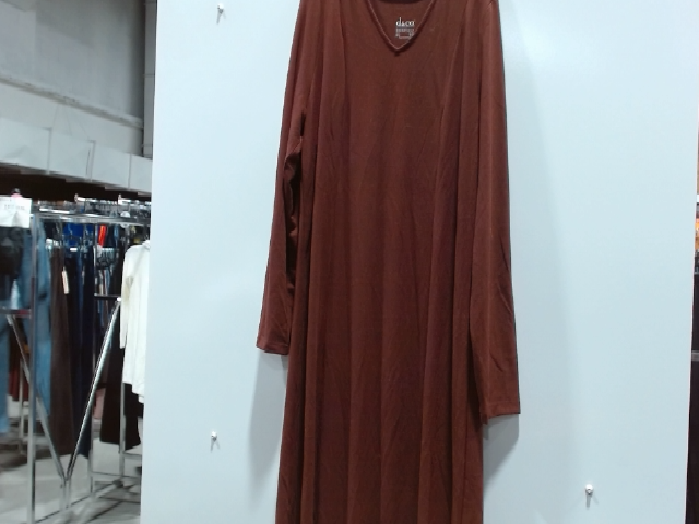 Women's Brown Long Sleeve Dress