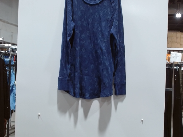 Style & Co. Women's Floral Print Long Sleeve Waffle Knit Top
