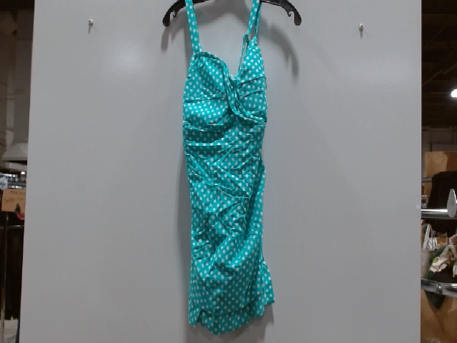 Profile by Gottex Turquoise & White Polka Dot Swimsuit