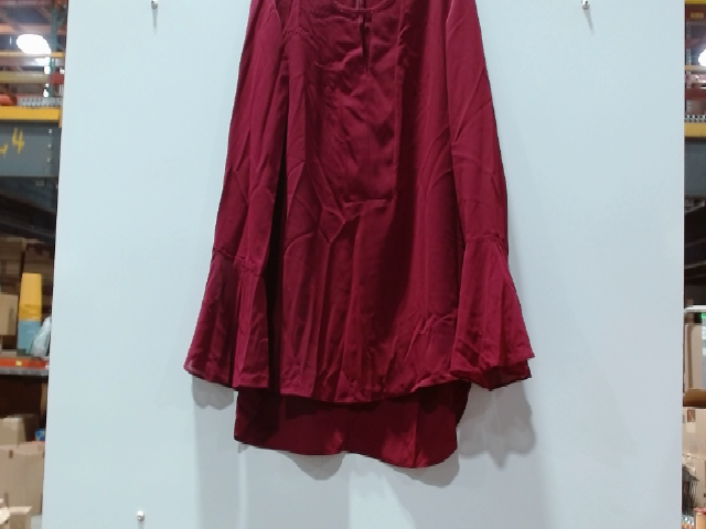 maurices Women's Red Long Sleeve Blouse