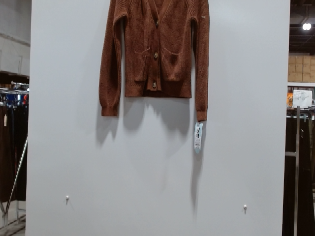 Cat & Jack Girls' Brown Ribbed Knit Button-Up Cardigan Sweater